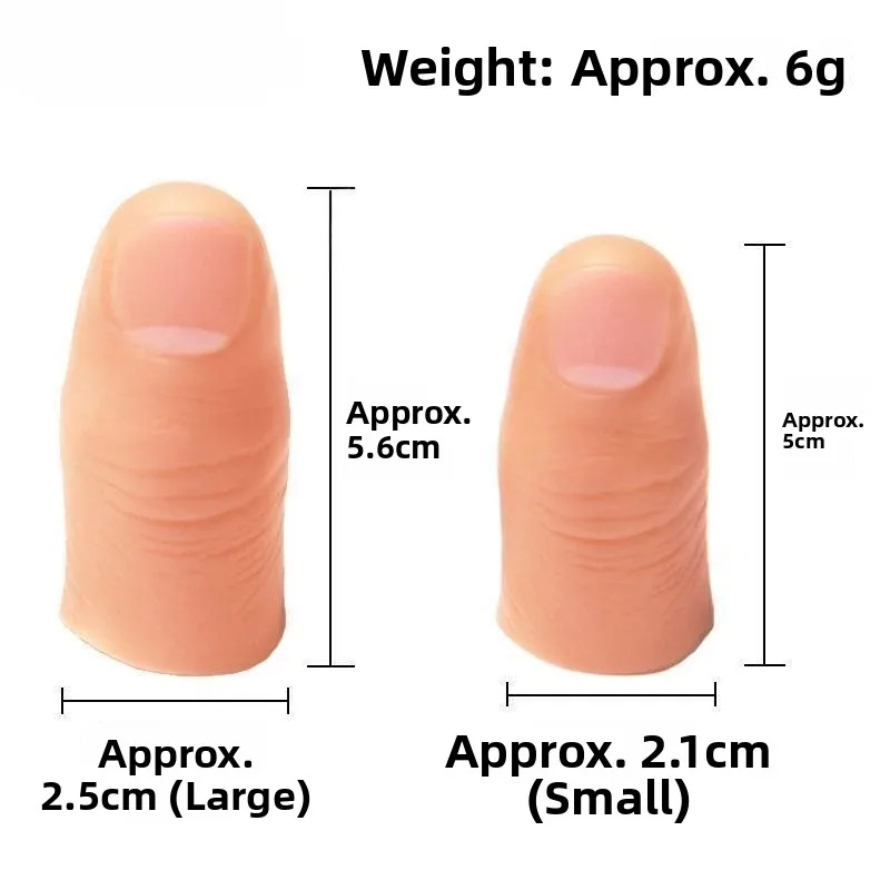 Silicone Finger Prosthetic Thumb Magic Simulation Index Finger Ring for Disabled People Home Use Hand Protection Accessories