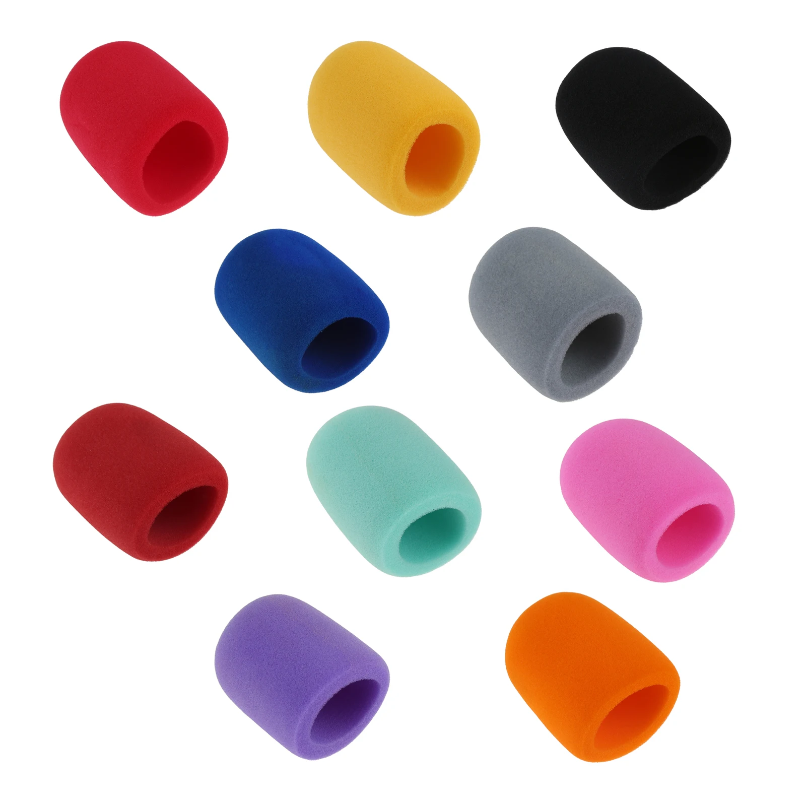 

10 pcs Colorful Wireless Handheld Stage Microphone Windscreen Foam Mic Cover Karaoke Dj Microfone Sponge Pop Filter Wind Shield