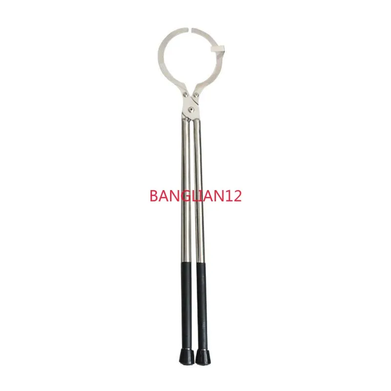 Stainless steel crucible pliers fused gold silver copper graphite quartz crucible pliers high temperature protection