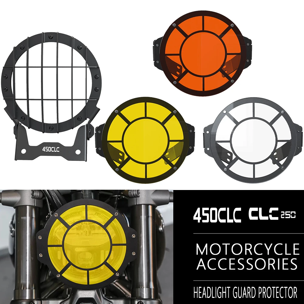 

Motorcycle Headlight Guard Cover Grille Protector For CFMOTO CF MOTO CLC450 Bobber 2023 2024 2025 2026 450 CL-C CLC 450 250CLC