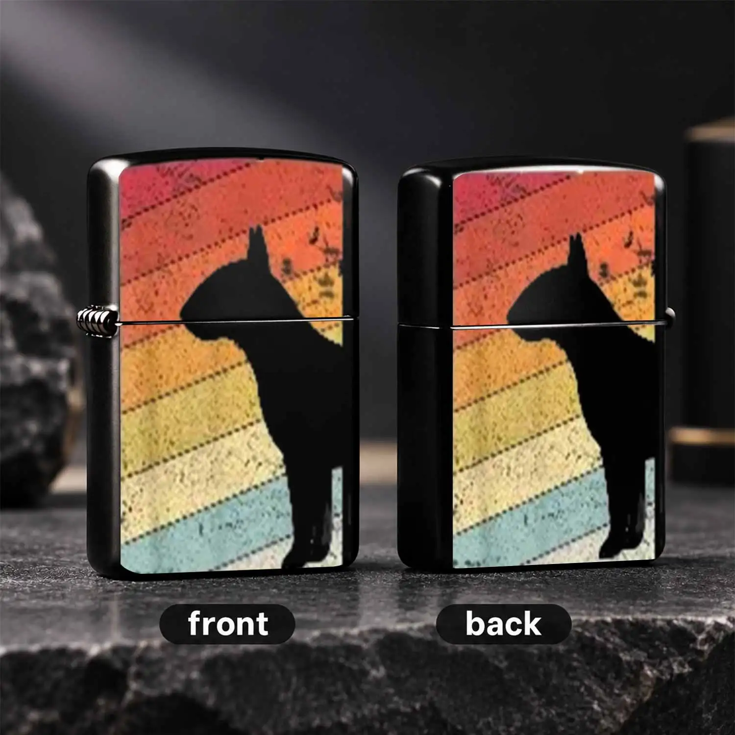 Retro Striped Portable Lighter Creative Hollow Stylish Pocket Igniter, Multi-Scenario Applicable Daily Use Tool For Home Office Outdoor Travel, Exquisite Unique Practical Nice Gift Choice For Festive Gatherings Dating D A Humorous And Inter