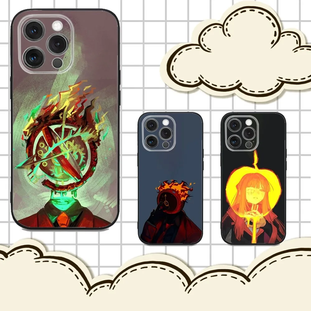 

Limbus Company Game Phone Case For iPhone 16e,16,15,14,13,12,11,Pro,X,XS,Max,XR,Plus,Mini Soft Black Cover