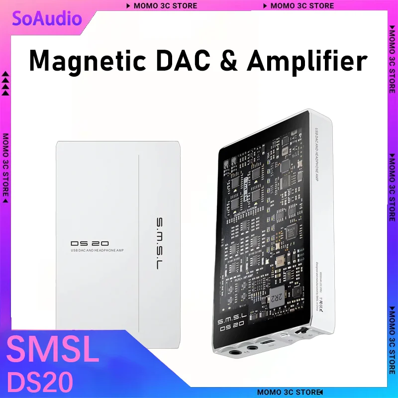 

SMSL DS20 Portable DAC & Headphone Amplifier CS43131 Chip DAC Precision Decoding Dual USB Mode Compatibility
