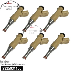6PCS Fuel Injector 23250-31100 23209-39215 2320939215 23209-31100 2325031100 For TOYOTA Land Cruiser Prado