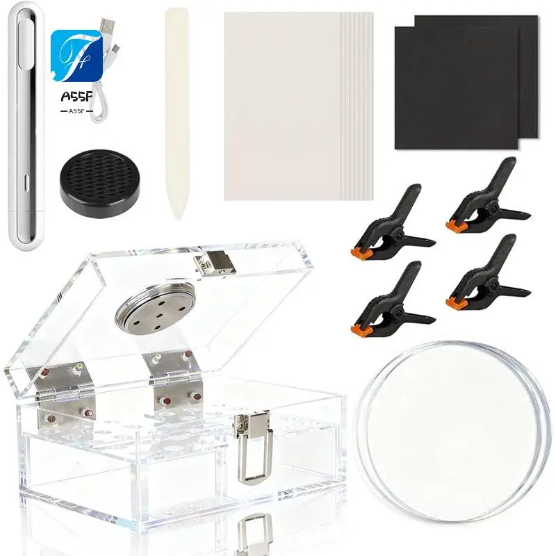 

A55F-Card Cleaning Kit Flattening Kit Restoration Kit Repair Kit Care Sport Card With Heat Pen,For Collectors And Enthusiasts