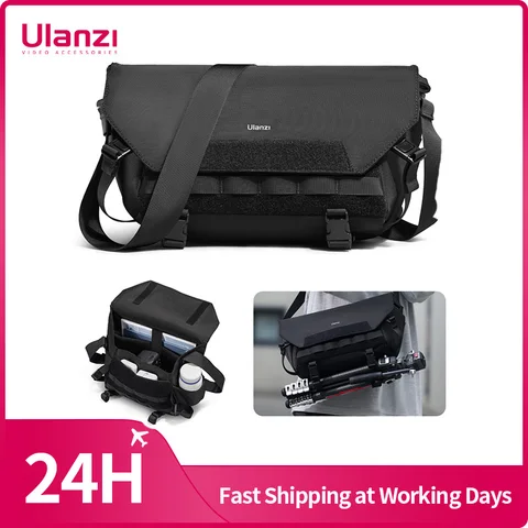 Ulanzi-BC08 Sling De Ombro Impermeável Saco, Fotografia Saco, Tripé, Câmera Mirrorless, Smartphone, Tablet