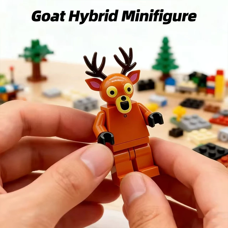 6 قطعة 99 ليال في الغابة الغزلان اللبنات مجموعة 99 ليال في الغابة الغزلان كتل للفتيات الفتيان اللعب هدايا عيد الميلاد