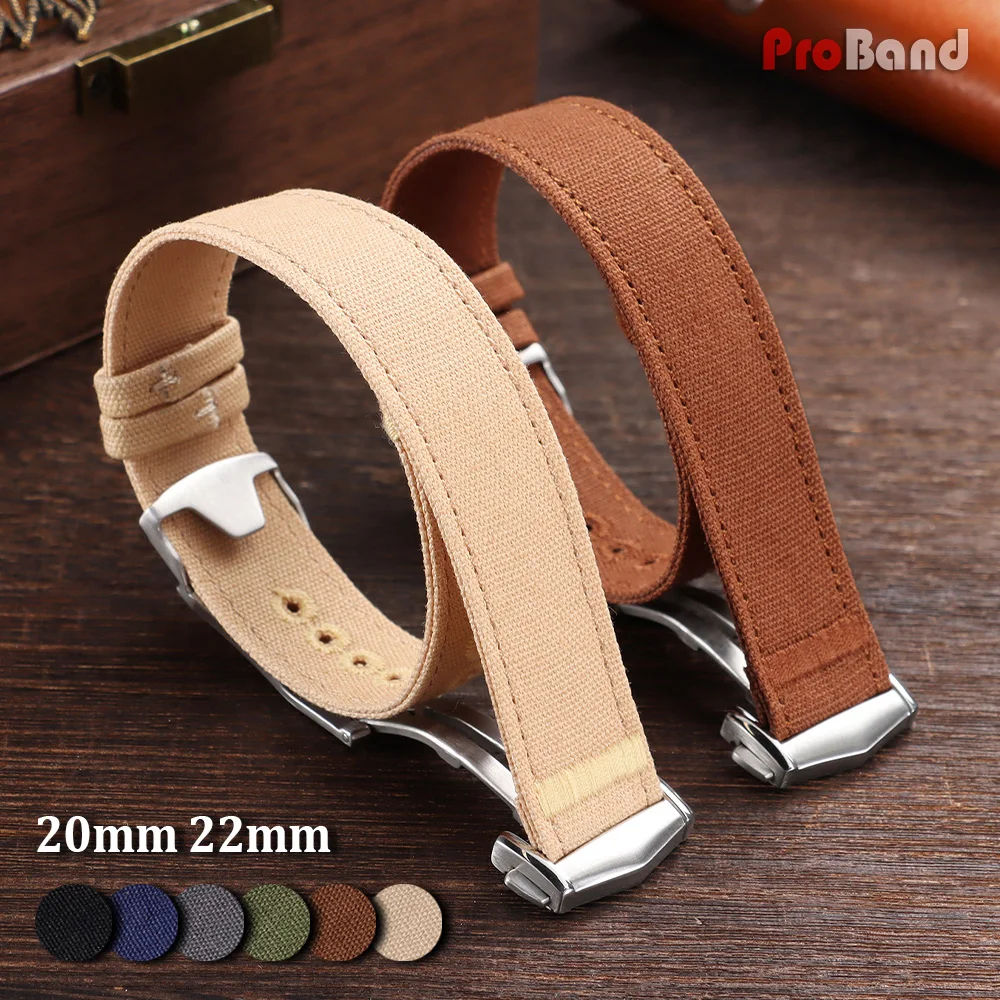 Nylon Watch Strap 20mm 22mm for Omega for Swatch Belt Waterproof Sport Folding Buckle Watchband Men Women Watch Band Accessories
