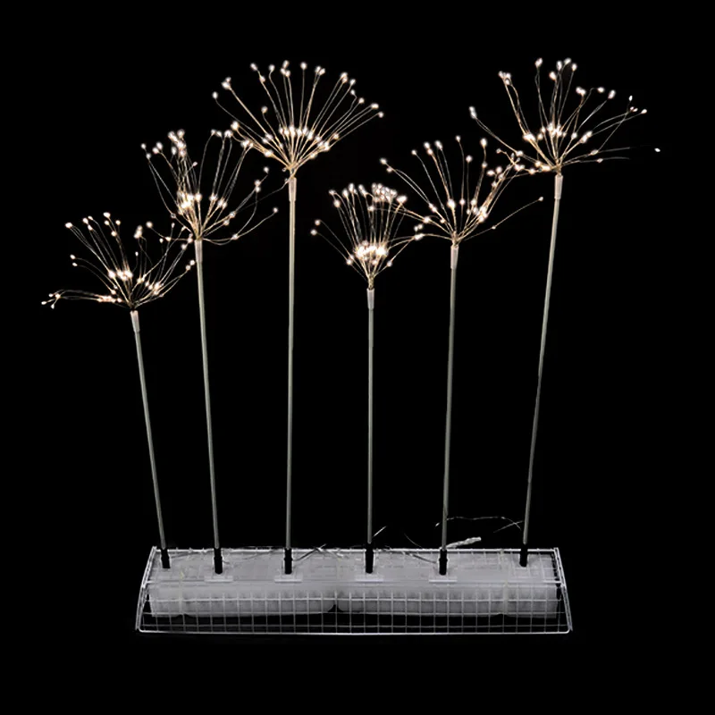 Wedding props road guide star fireworks ground decoration with star copper wire lamp rice grain lamp wedding layout decoration