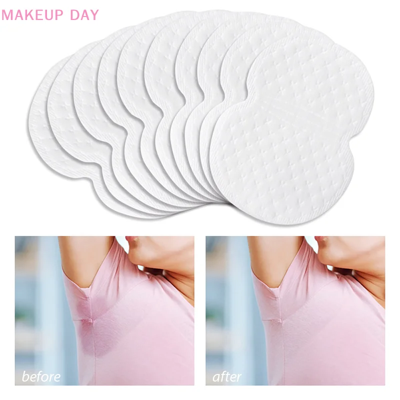 50Pcs Unisex Sweat Pads Summer Deodorants Underarm Anti Perspiration Sweat Pads Disposable Armpit Absorb Sweat Shield Pads