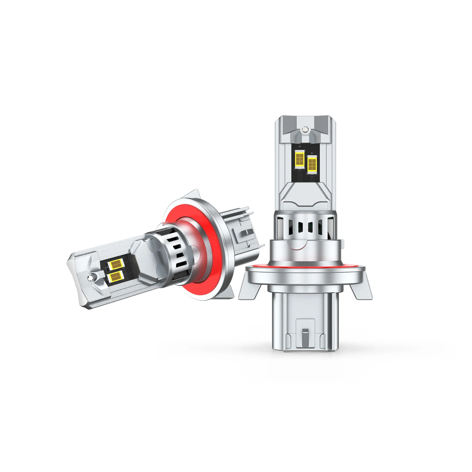 H13 9008 Wireless Noiseless LED Headlight Bulbs With 16000 RPM Cooling Fan