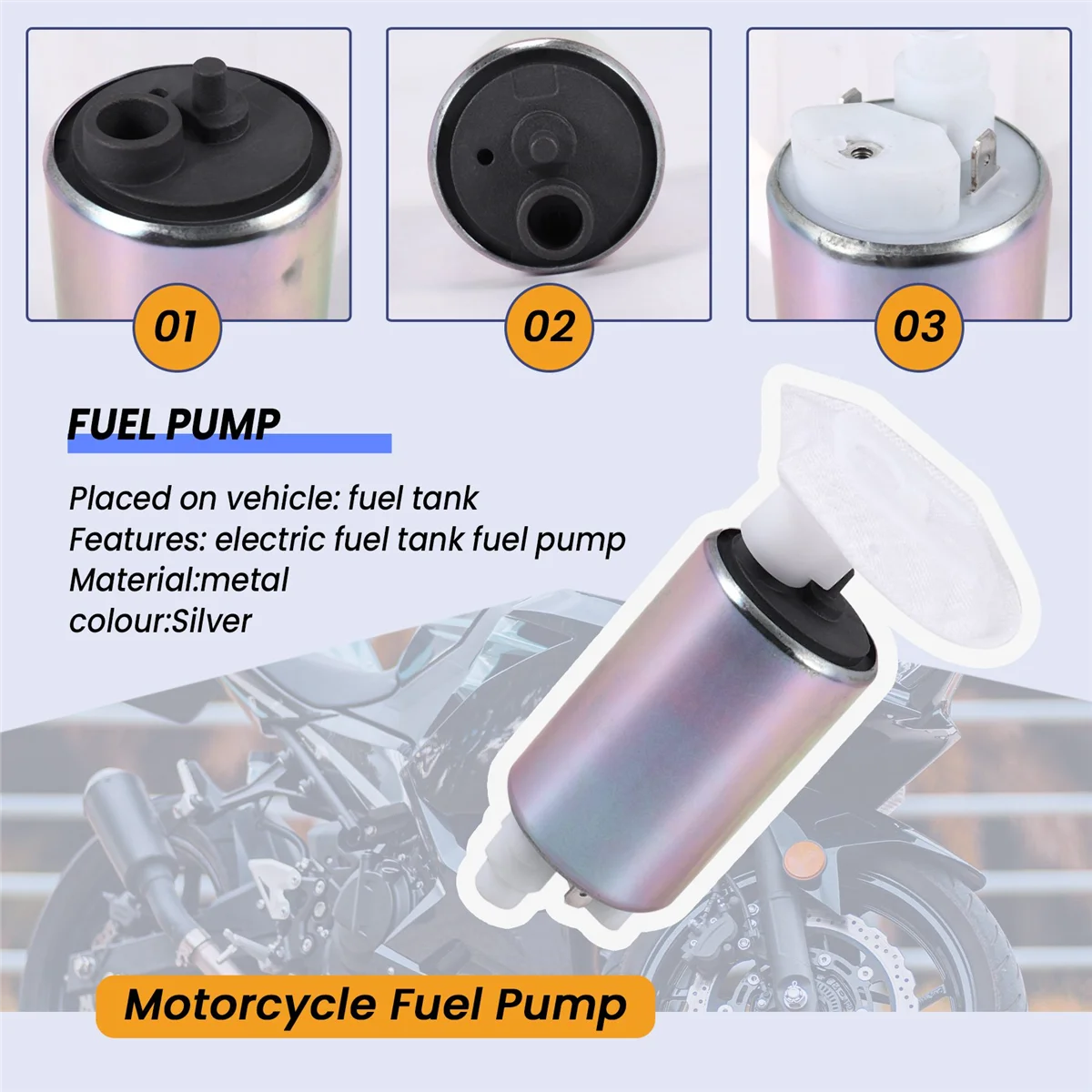 

Durable Electric Fuel Pump for Kawasaki Suzuki V Strom TU250 RMZ450 GSXR750