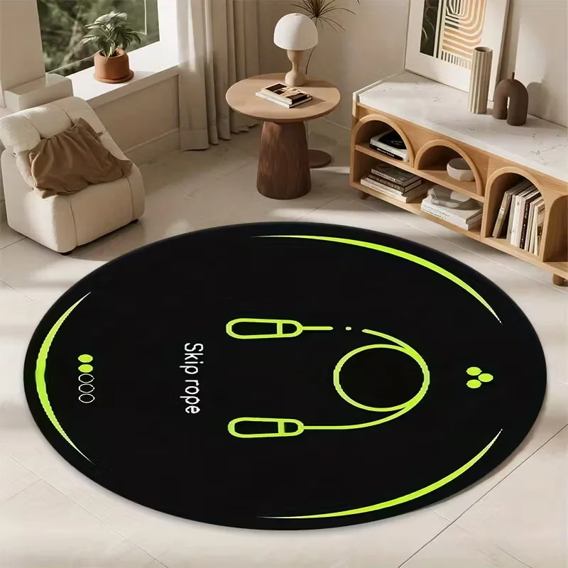 Simples fluorescente pular corda anti deslizamento esteira para o quarto sala de estar ginásio tapete entusiastas dos esportes decoração para casa tapete