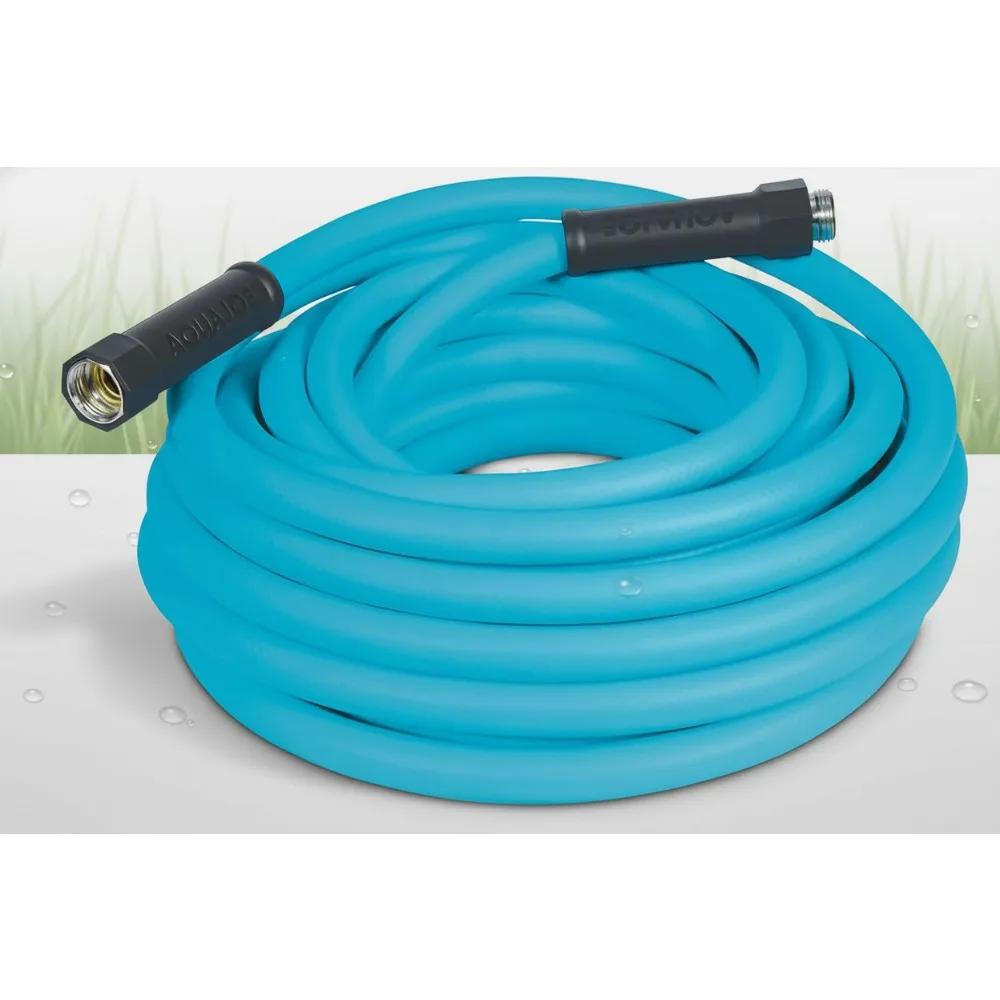 

Профессиональный садовый шланг длиной 50 футов с двойными поворотными ручками, гибкий полимер без ударов для прочного полива