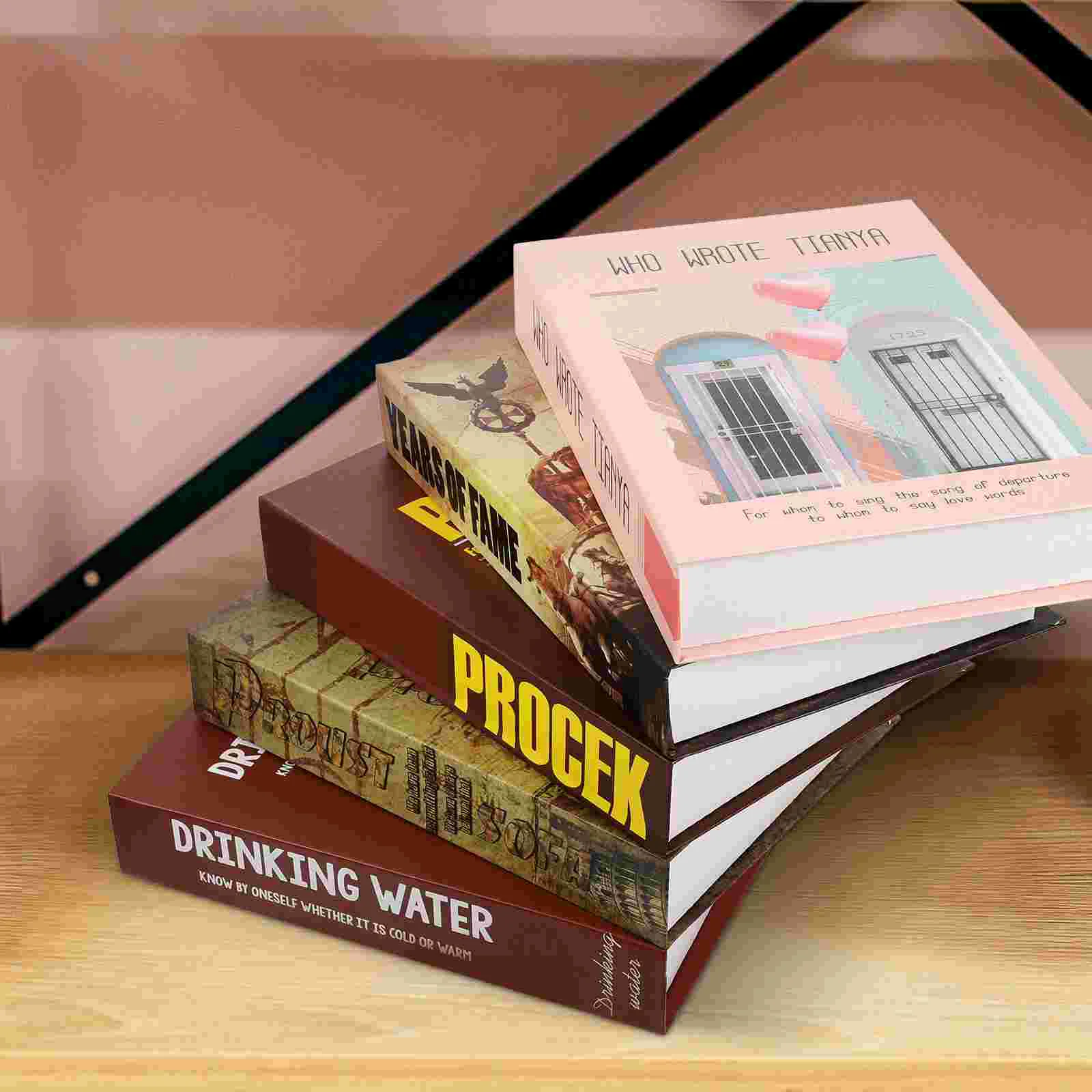 

2 Pcs Simulation Decoration Book Photography Props Model Medern Simple Creative