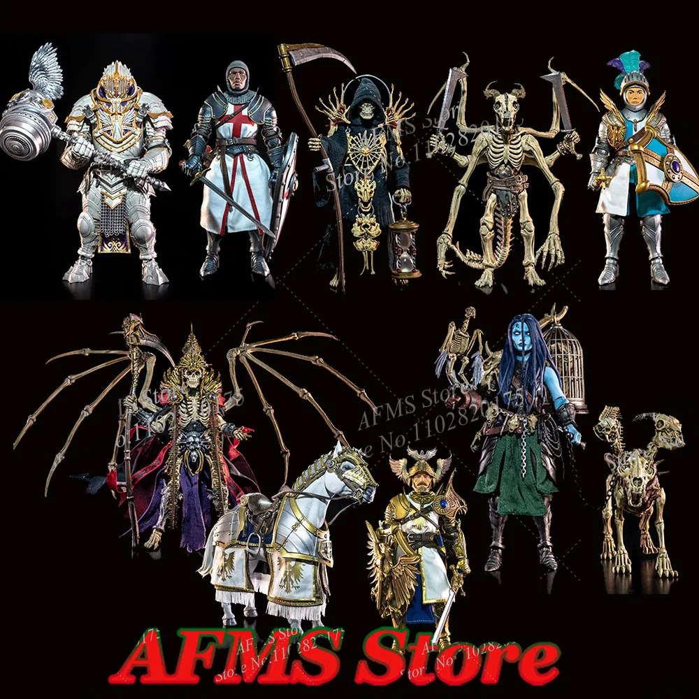 

Four Horsemen Mythic Legions 1/12 Scale Soldier Death Golden Eagle Heaven Female Skull Sheep Main God Witch 6" Action Figure Toy