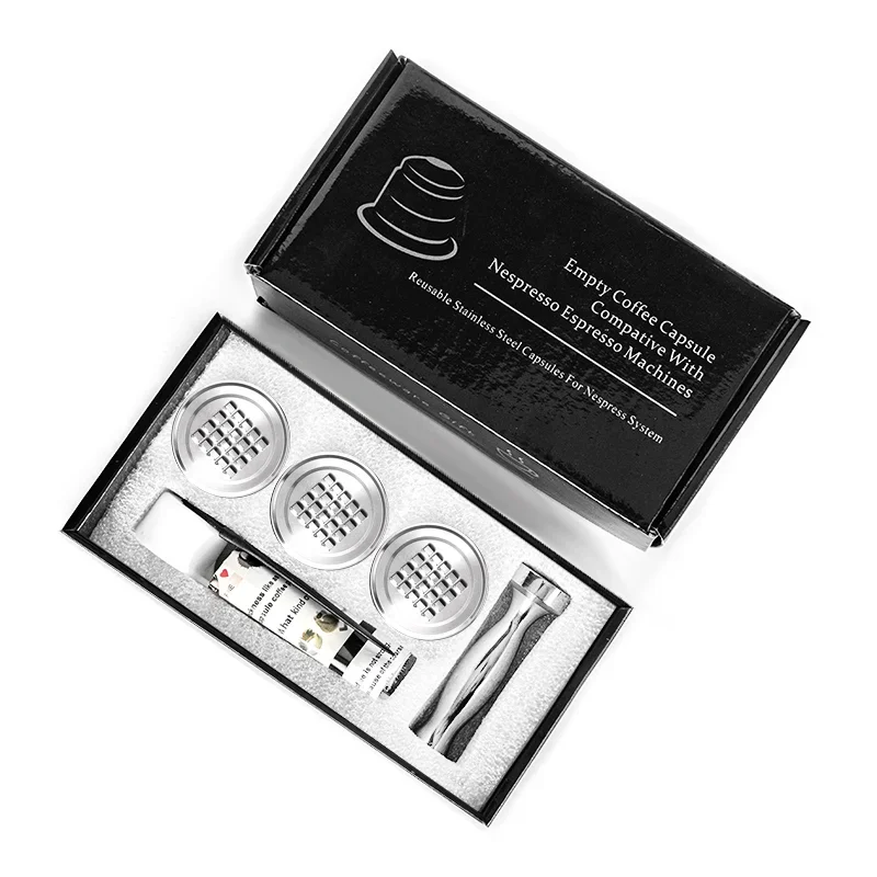 

Custom Recargable Filter Machine Mini Refillable Super Portable Pod Coffee Accessories Tool For Barista