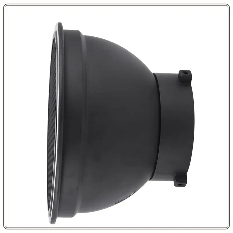 طبق غطاء مصباح ناشر عاكس موثوق به 7 بوصة مع 60 °   غطاء قياسي للفم من شبكة قرص العسل لـ Bowens Mount Studio Strob