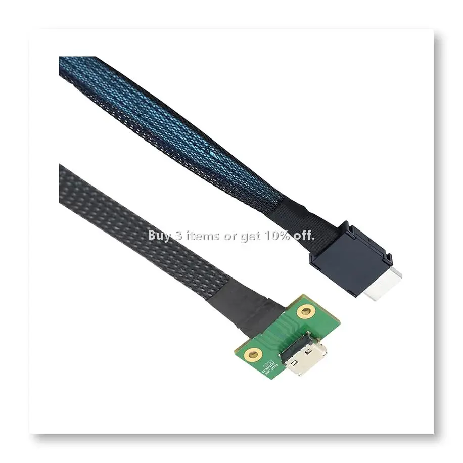 ◉PCIE Oculink SFF 8611 4I 42P to SFF-8612 4I Motherboard Conversion Cable Male to Female Data Transfer Cable 0.5M