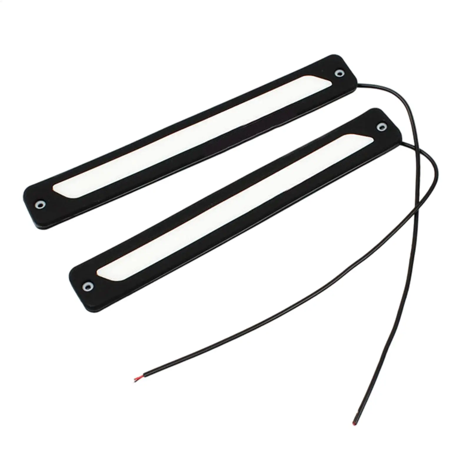 2pcs Car Running Light Waterproof Strip Auto Headlights White Modified Bendable Super Bright Car LED Light Strip Front Rear