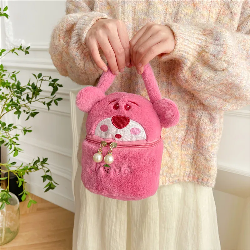 Sanrio Creative Plush Toy Backpack Internet Celebrity Cartoon Makeup Bag Claw Machine Doll Exchange Gift Girlfriend Accessories