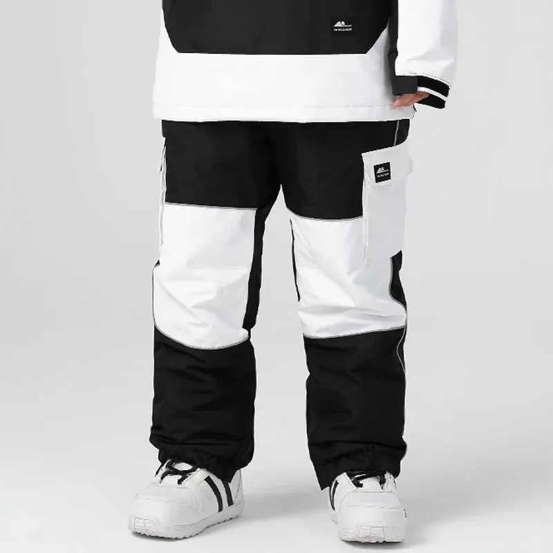 Pantalones de Snowboard a prueba de viento para hombre y mujer, peto de esquí de montaña al aire libre, traje de nieve Cálido impermeable, ropa alpina, 2025