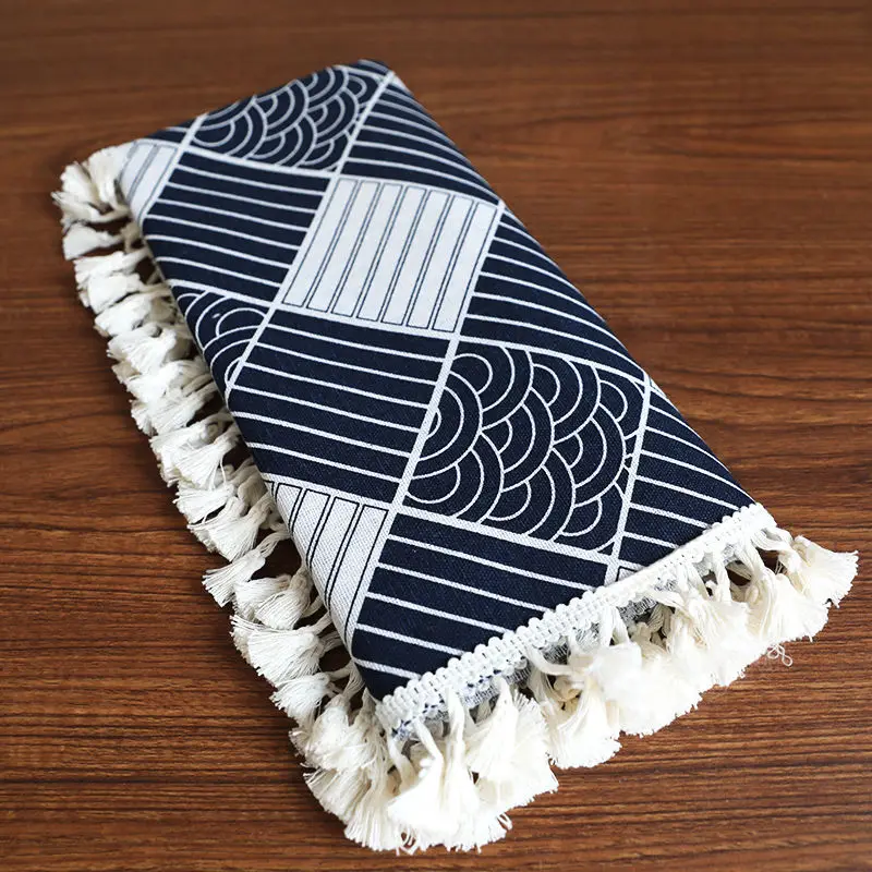 Cotton and Linen Printer Dust Cover,  Computer Small Square Towel, Refrigerator Universal Cover, Keyboard Dust Cover