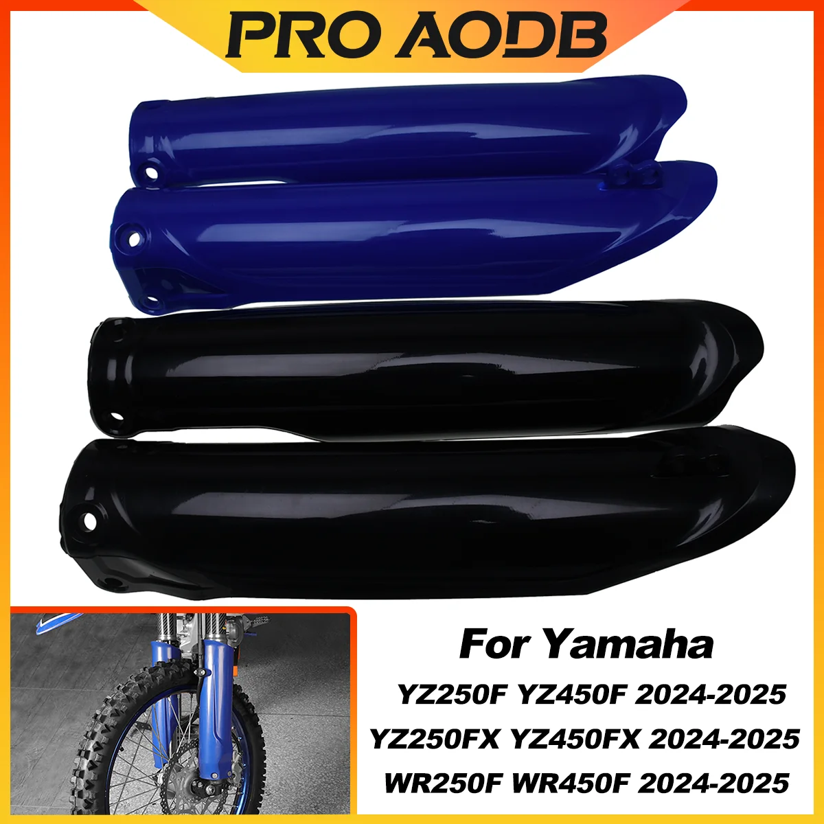 2024-2025 For Yamaha YZ250F YZ450F WR250F WR450F YZ250FX YZ450FX Motocross Fork Guard Protector Cover Motorcycle Universal Parts