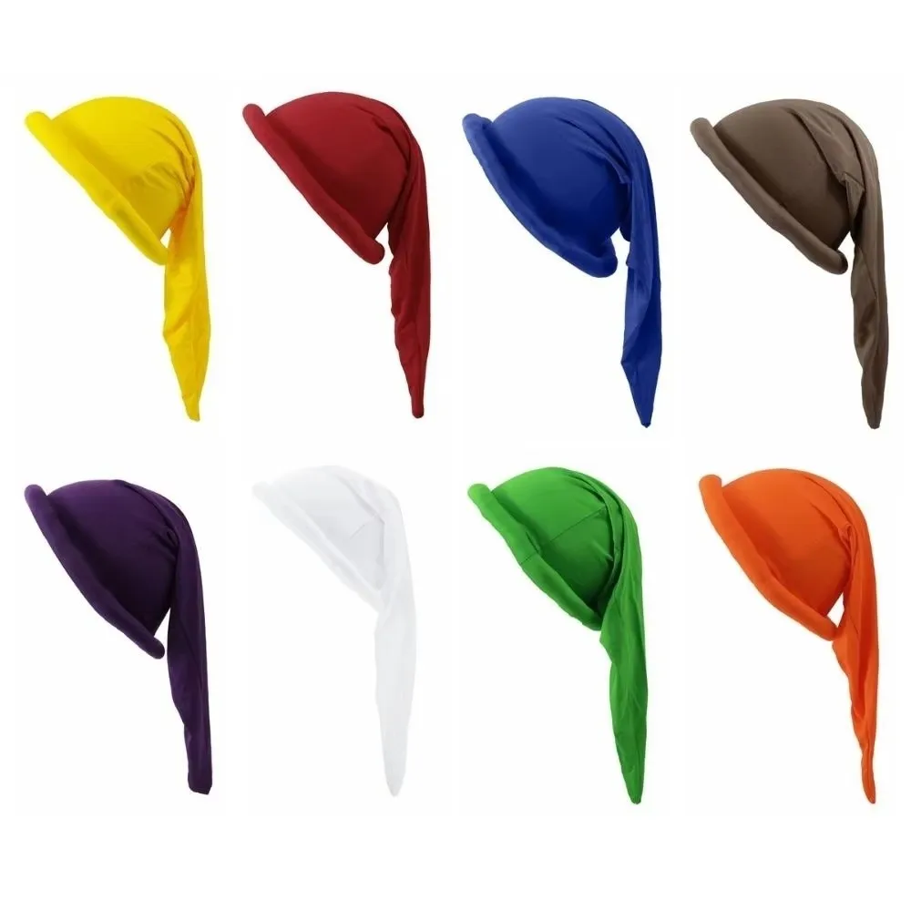 Dress Up Long Pointed Dwarf Christmas Hat Soft Lightweight Elf Hat High Elasticity Breathable Pixie Headwear Holiday Celebration