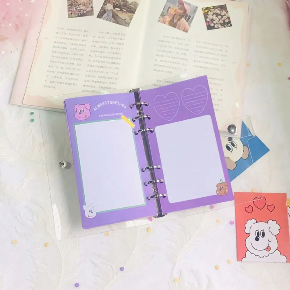 50Sheets Loose Leaf Refill Paper Love Dog Inner Refill Spiral Binder Paper 6-hole Notebook Separator Paper