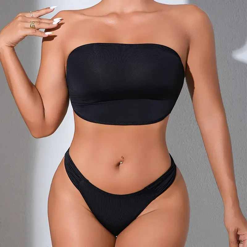 

Сексуальное женское нижнее белье без бретелек, комплект из 2 предметов, элегантное сексуальное женское белье, трусики и бюстгальтеры без подушечек, удобный бюстгальтер с эффектом пуш-ап, наряды