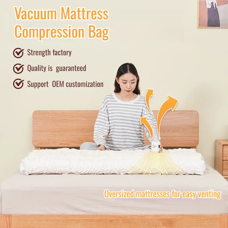 Vacuuming latex mattress compression bag storage bag home electric pump pumping air special bag moving packing