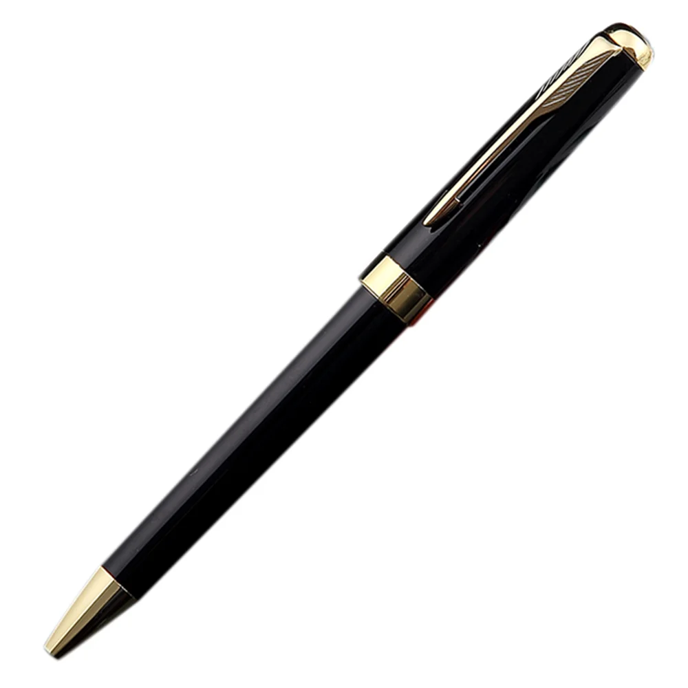 STONEGO Metal Ballpoint Pen, Black Ink Medium Point 1.0mm Smooth Writing Retractable Ball Point Pen Business Signature Pen