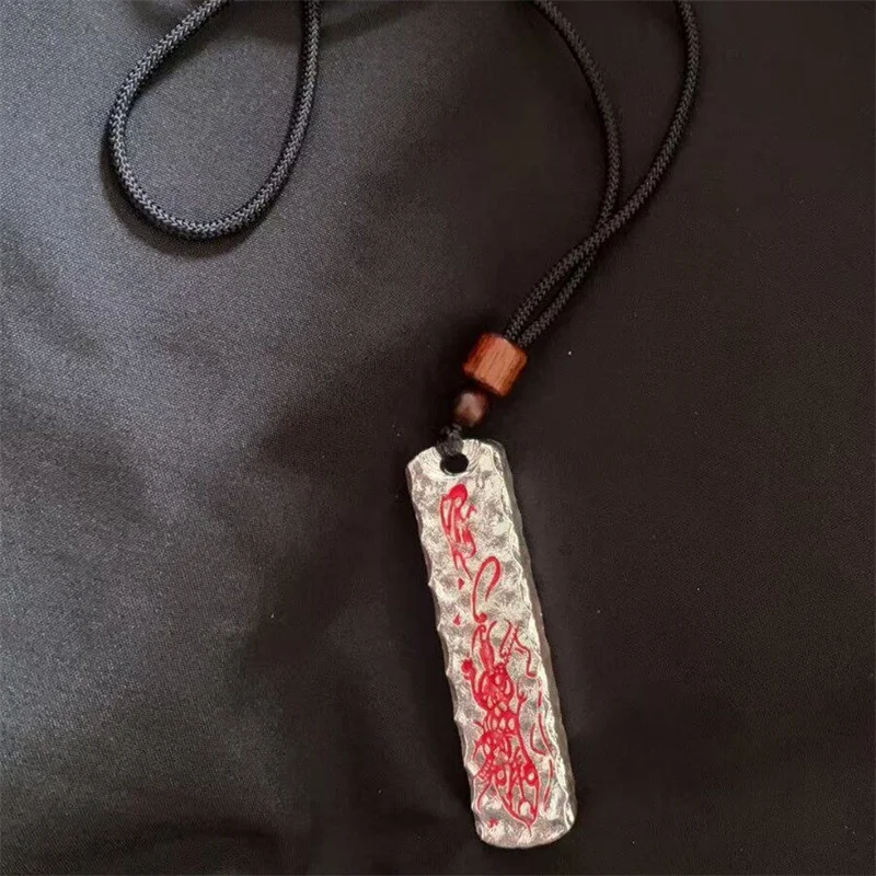 New Arrival Taoist Thunder Scripture Command Necklace Men Jewelry Blessing Ward Off Evil Safety Buckle Pendant Male Accessories