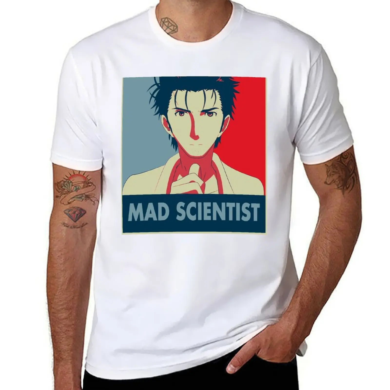 

Steins Gate - Mad Scientist Pop Art T-Shirt mens graphic t shirts man graphic t shirt T-Shirt