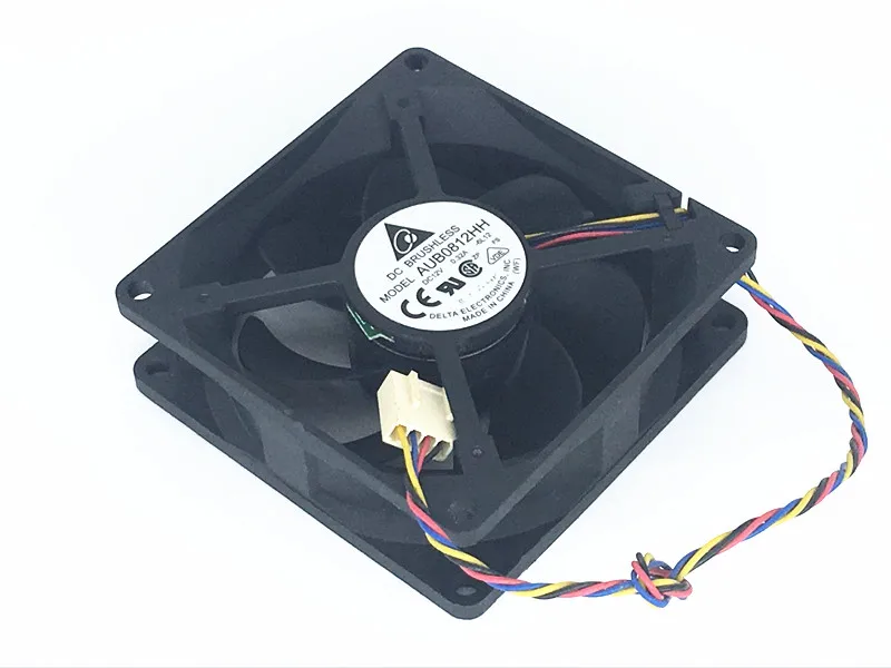 8025 12V 0.32A AUB0812HH 8CM/Cm 4-wire temperature control chassis power Computer fan