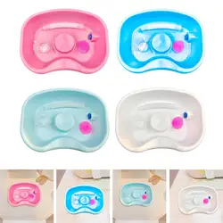 Hair Washing Tray with Pipe Shampoo Brush Mobile Cleaning Wash Bowl Rinse Basin Elderly for Bedside Home Salon Stylist Bedridden