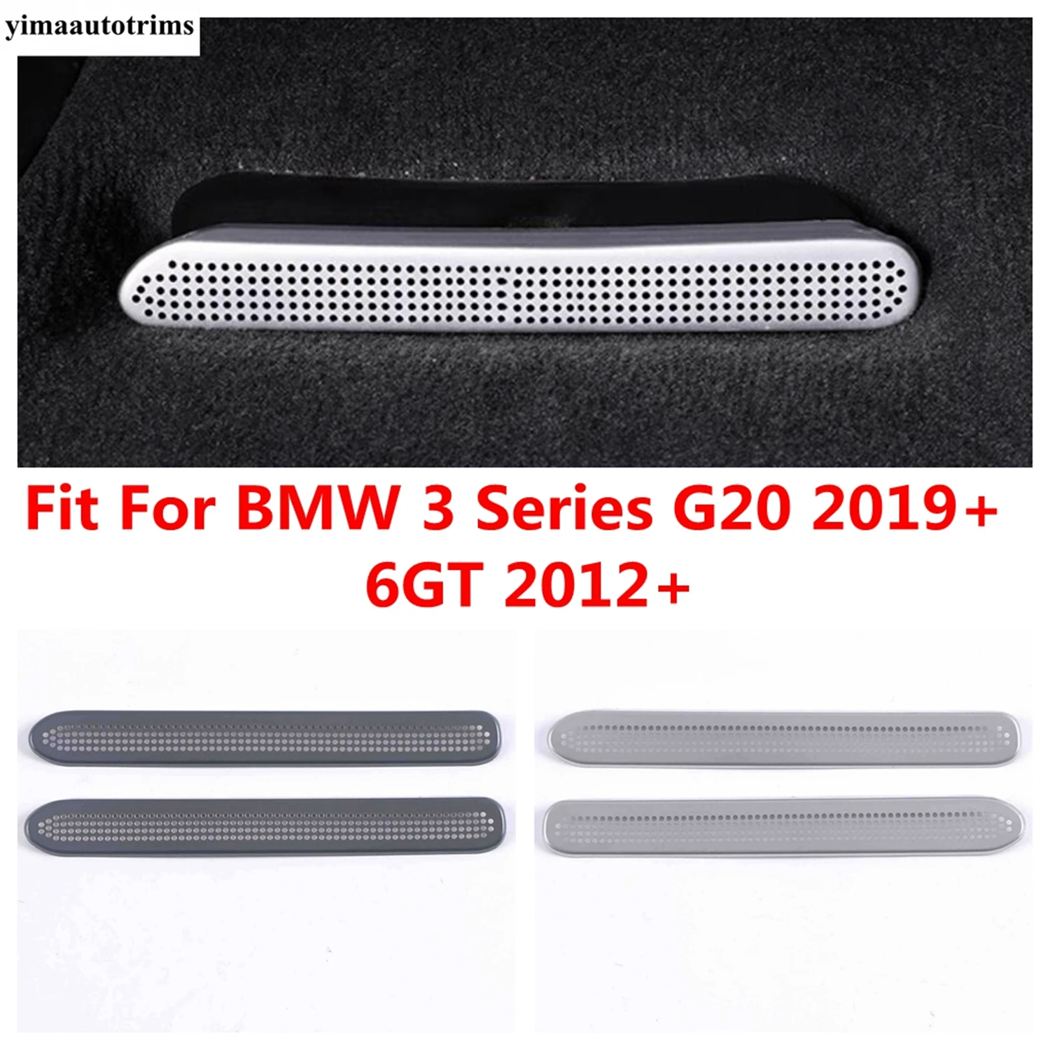 Seat Floor Air AC Conditioning Duct Vent Outlet Dust Cover Accessories For BMW 3 Series G20 2019 - 2024 / 6GT 6 GT 2012 - 2024