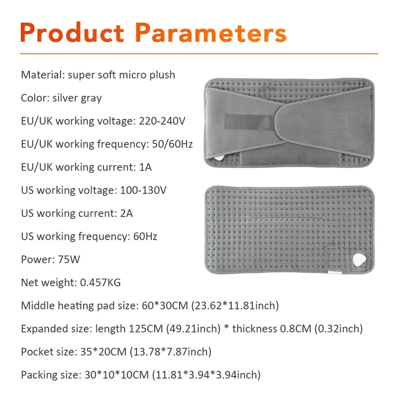 

Multi Functional Electric Blanket Abdominal Electric Heating Belt Cold Proof Uterine Belt Pocket Style Hand Waist Hot Compress b