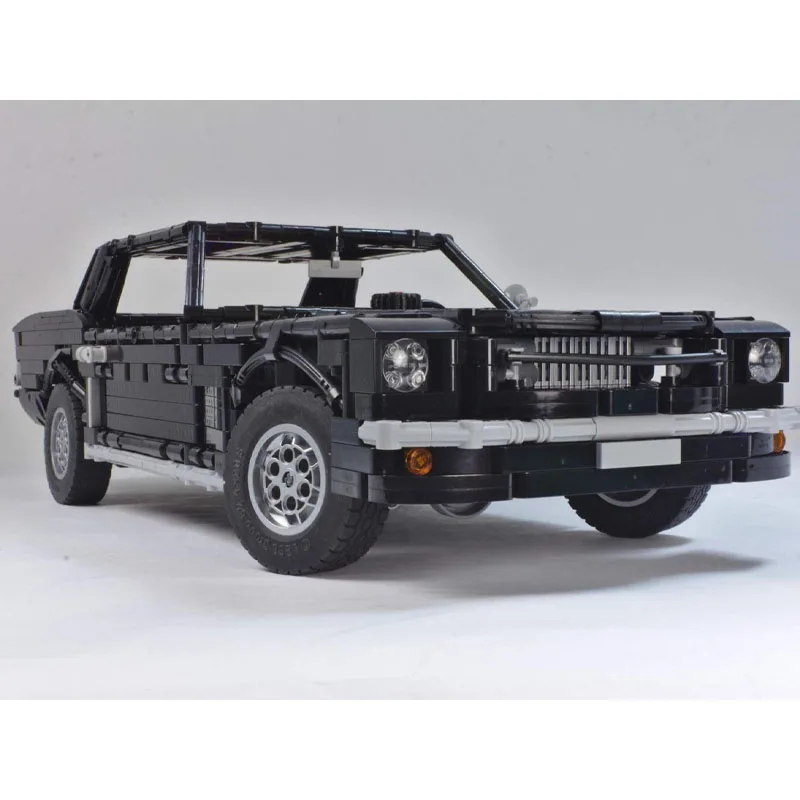 MOC-47038 Model Blok Bangunan Mobil Balap Sport Ikonik Hitam Klasik Era 90-an 2544 Bagian MOC Kreatif Hadiah Mainan Ulang Tahun Anak Laki-laki