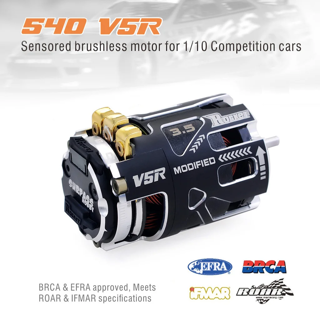 ROCKET RC 540 V5R 6.5T 8.5T 10.5T 13.5T 17.5T 21.5T 25.5T Sensored Brushless Motor High Torque&RPM for 1/10 Drift RC Racing Car