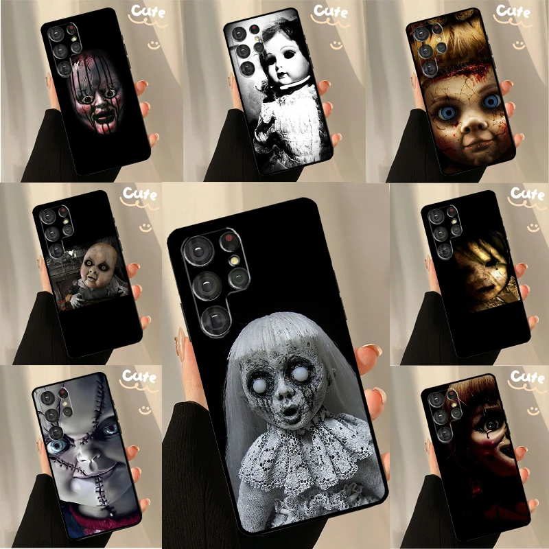 Creepy Dolls Cover For Samsung Galaxy S23 S21 S22 Ultra S20 FE S8 S9 S10 Plus Note 10 Note 20 Ultra Case