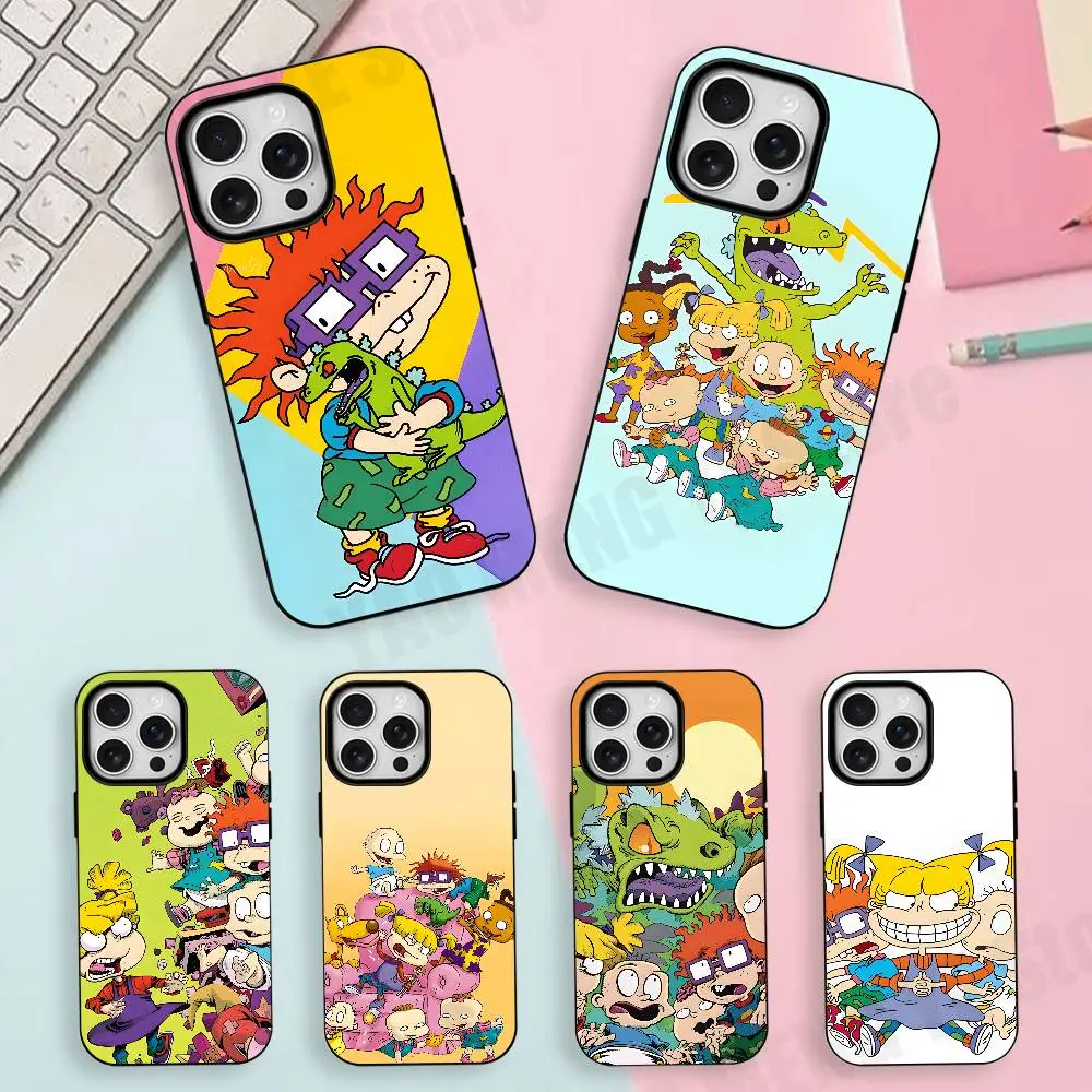 

Rugrats Cartoon For Iphone 17,16,15,14,13,12,11 Pro Mini Max XS Case Frosted Magnetic Cover For Shockproof Bumper Funda