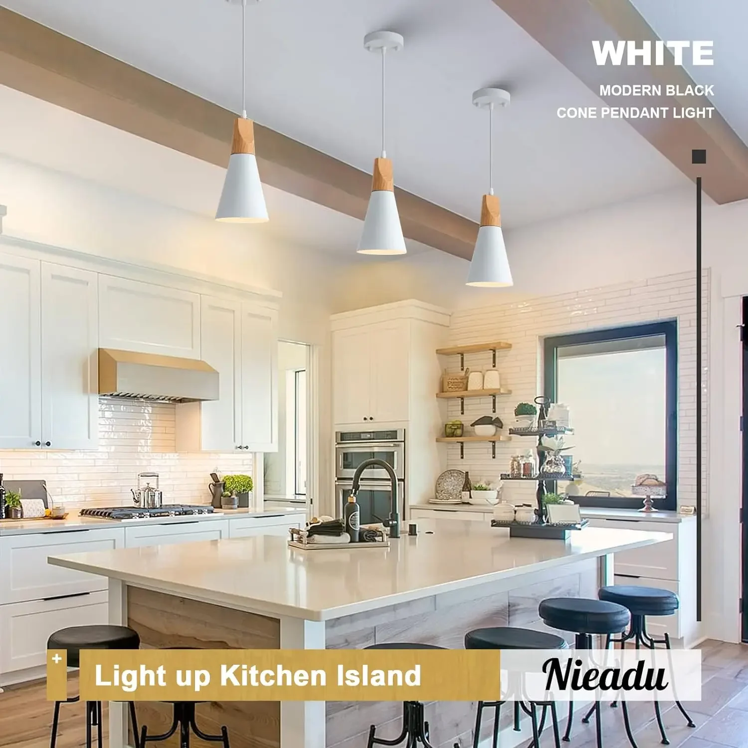 Wood Pendant Lighting for Kitchen Island Nordic Pendant Light Minimalist Hanging Light for Dining Room Kitchen Sink