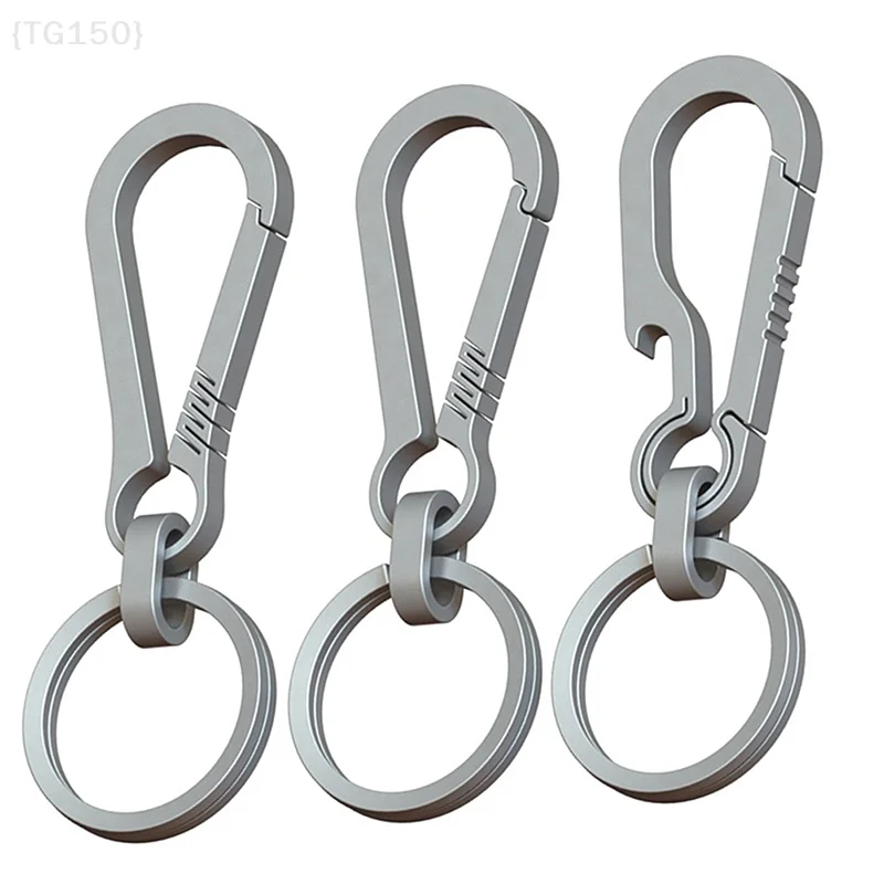 【N】Titanium EDC gereedschapssleutelhanger |   Robuuste legeringsgesp voor overleving buitenshuis, sleutelhanger en auto-accessoires
