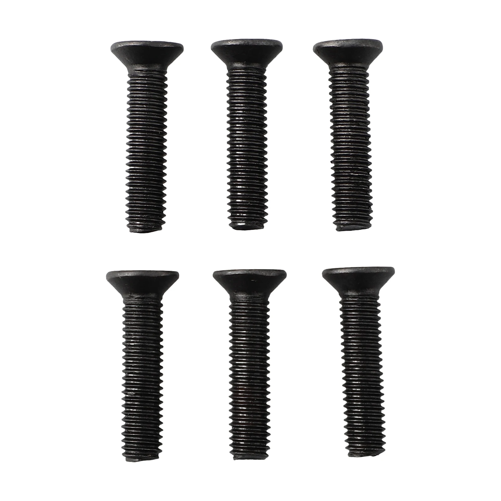 6Pcs M5/M6 Flat Countersunk Screw For Drill Chuck Shank Adapter 22mm Left Hand Thread Metal Black Power Tool Accessories