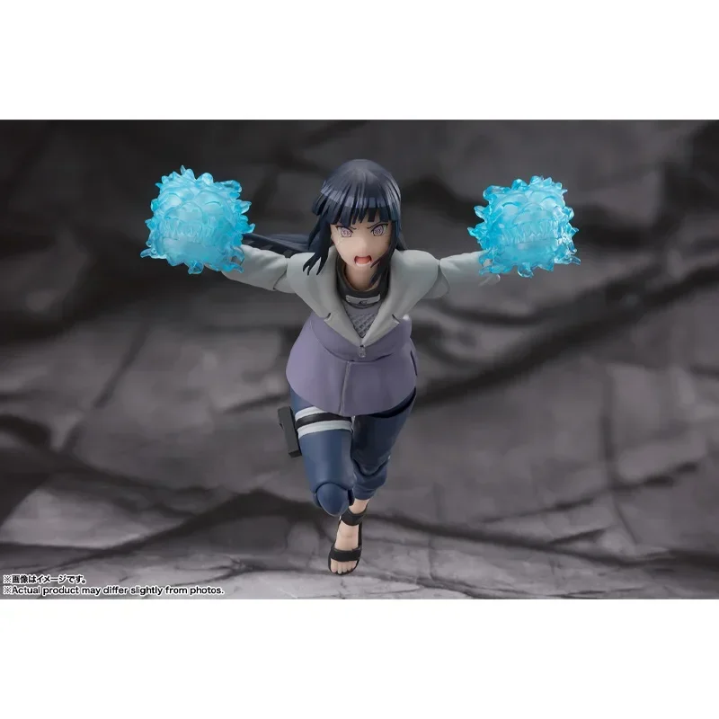 Em estoque original bandai s.h. figuarts naruto shf hinata hyuga virtuoso byakugan pvc anime figura de ação modelo coleção brinquedo