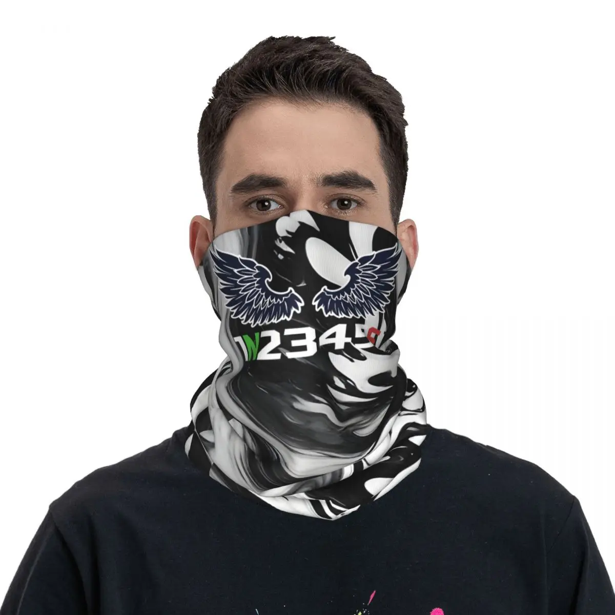 Bandana de inverno unisex para adultos, polainas de pescoço, Motorcycle Club, 2 lados Wrap, caminhadas cachecol, 1N23456, 1N23456