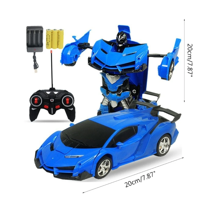 Regalo auto deformazione dei modelli robot per auto trasformatori sportivi 2 in 1 con telecomando