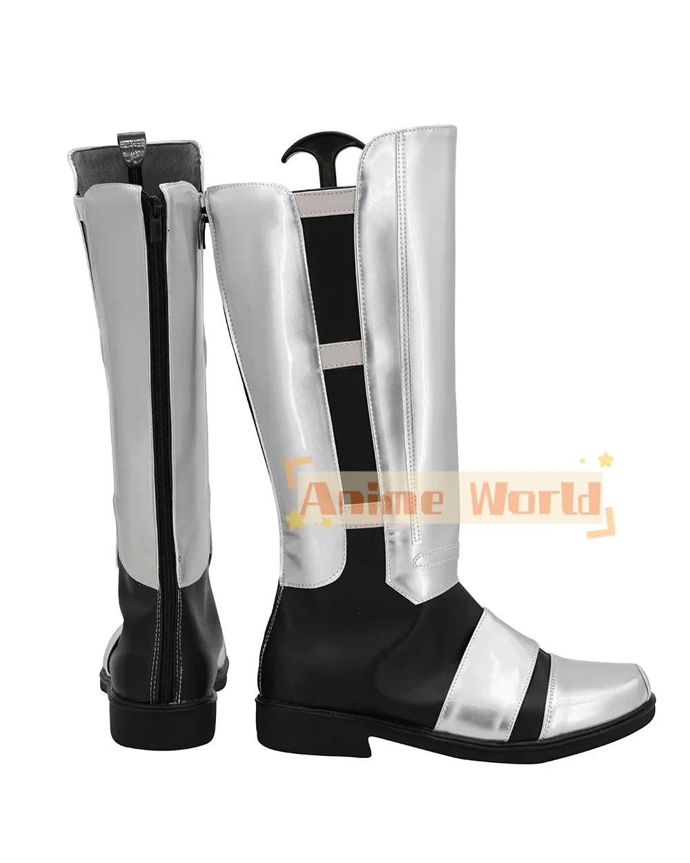 Darth Revan Cosplay Boots Silver Shoes Custom Made for Unisex Any Size